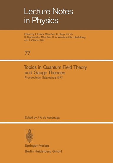 bokomslag Topics in Quantum Field Theory and Gauge Theories