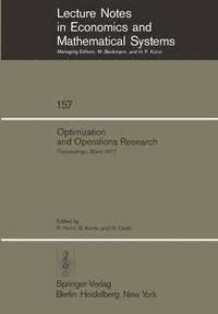 bokomslag Optimization and Operations Research