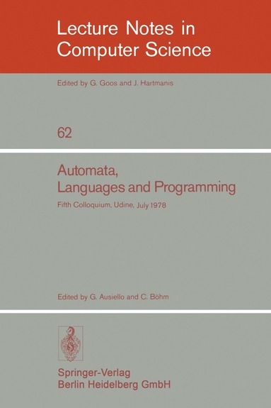 bokomslag Automata, Languages and Programming