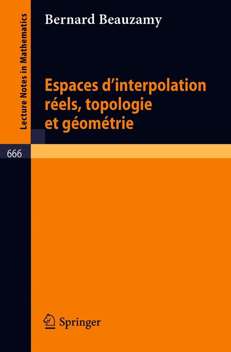 Espaces d'interpolation reels, topologie et geometrie