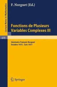 bokomslag Fonctions de Plusieurs Variables Complexes III