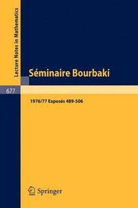 bokomslag Sminaire Bourbaki