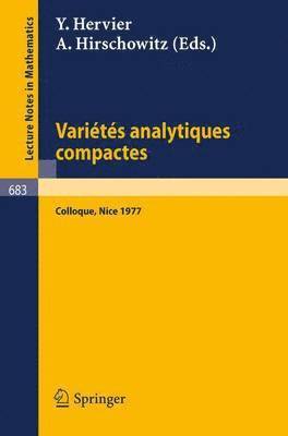 bokomslag Varietes Analytiques Compactes