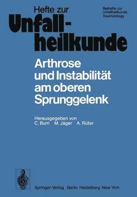 bokomslag Arthrose und Instabilitt am oberen Sprunggelenk