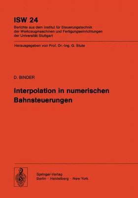 bokomslag Interpolation in numerischen Bahnsteuerungen