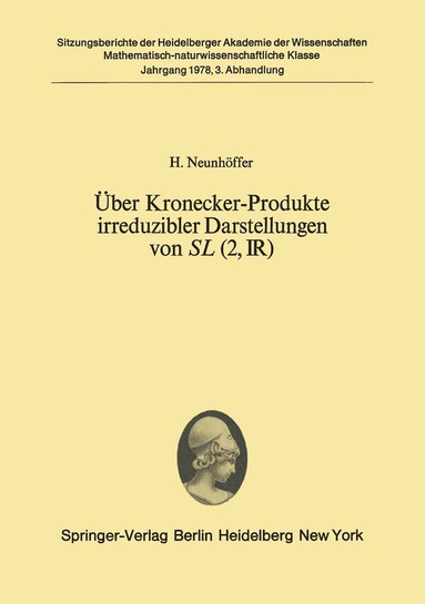 H. Neunhöffer - Über Kronecker-Produkte irreduzibler Darstellungen von SL (2, ?), Häftad