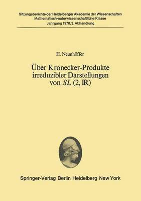 bokomslag ber Kronecker-Produkte irreduzibler Darstellungen von SL (2, ?)