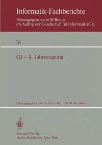 bokomslag GI - 8. Jahrestagung