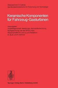 bokomslag Keramische Komponenten fr Fahrzeug-Gasturbinen