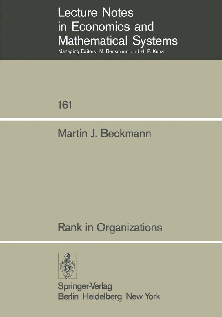 Rank in Organizations 1