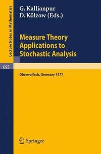 bokomslag Measure Theory. Applications to Stochastic Analysis