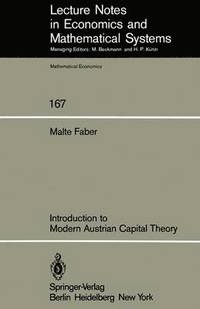 bokomslag Introduction to Modern Austrian Capital Theory