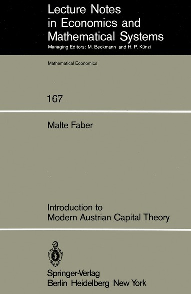 Malte Faber - Introduction to Modern Austrian Capital Theory, Häftad