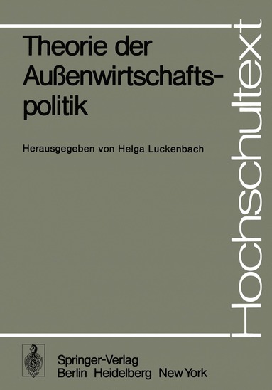 bokomslag Theorie der Auenwirtschaftspolitik