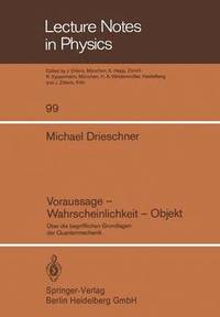 bokomslag Voraussage - Wahrscheinlichkeit - Objekt