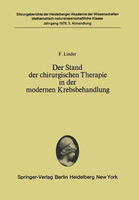 bokomslag Der Stand der chirurgischen Therapie in der modernen Krebsbehandlung