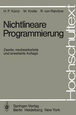 bokomslag Nichtlineare Programmierung