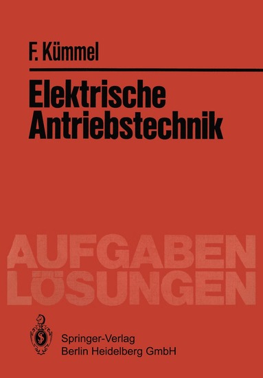 bokomslag Elektrische Antriebstechnik