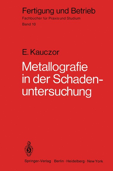 bokomslag Metallographie in der Schadenuntersuchung