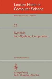 bokomslag Symbolic and Algebraic Computation