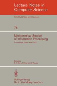 bokomslag Mathematical Studies of Information Processing