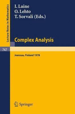 Complex Analysis. Joensuu 1978 1