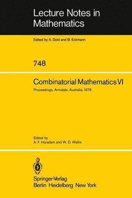 bokomslag Combinatorial Mathematics VI