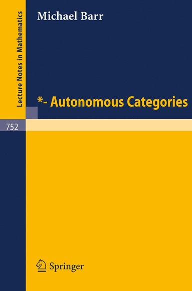 bokomslag *- Autonomous Categories