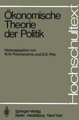 bokomslag Ökonomische Theorie der Politik