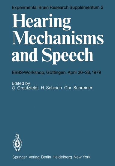 bokomslag Hearing Mechanisms and Speech