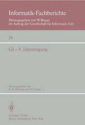bokomslag GI - 9. Jahrestagung
