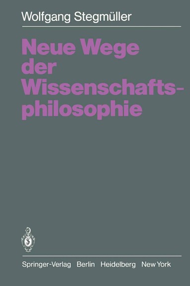 bokomslag Neue Wege der Wissenschaftsphilosophie