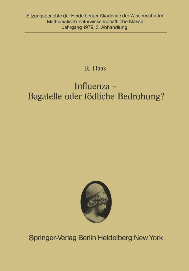 R. Haas - Influenza — Bagatelle oder tödliche Bedrohung?, Häftad