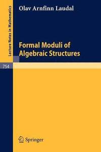 bokomslag Formal Moduli of Algebraic Structures