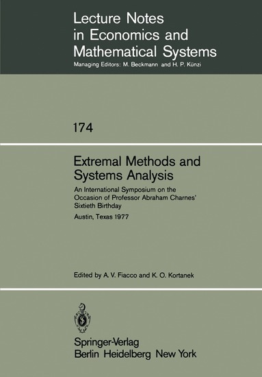 bokomslag Extremal Methods and Systems Analysis