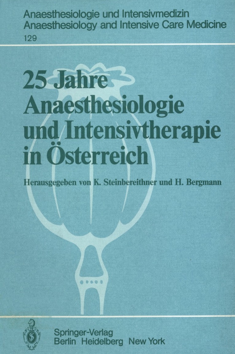 25 Jahre Anaesthesiologie und Intensivtherapie in sterreich 1