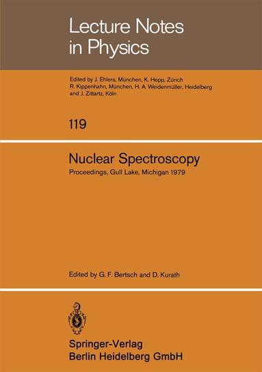 G.F. Bertsch, D. Kurath - Nuclear Spectroscopy, Häftad