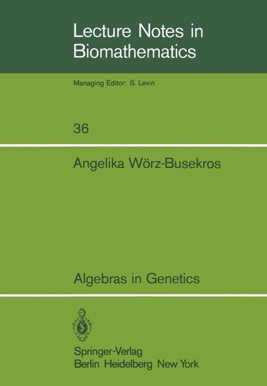 bokomslag Algebras in Genetics