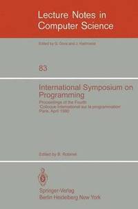 bokomslag International Symposium on Programming