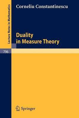 Duality in Measure Theory 1