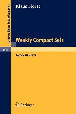 bokomslag Weakly Compact Sets