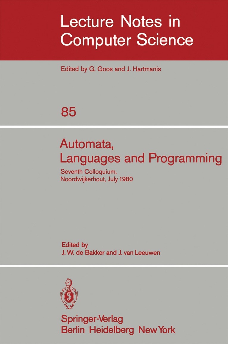 Automata, Languages and Programming