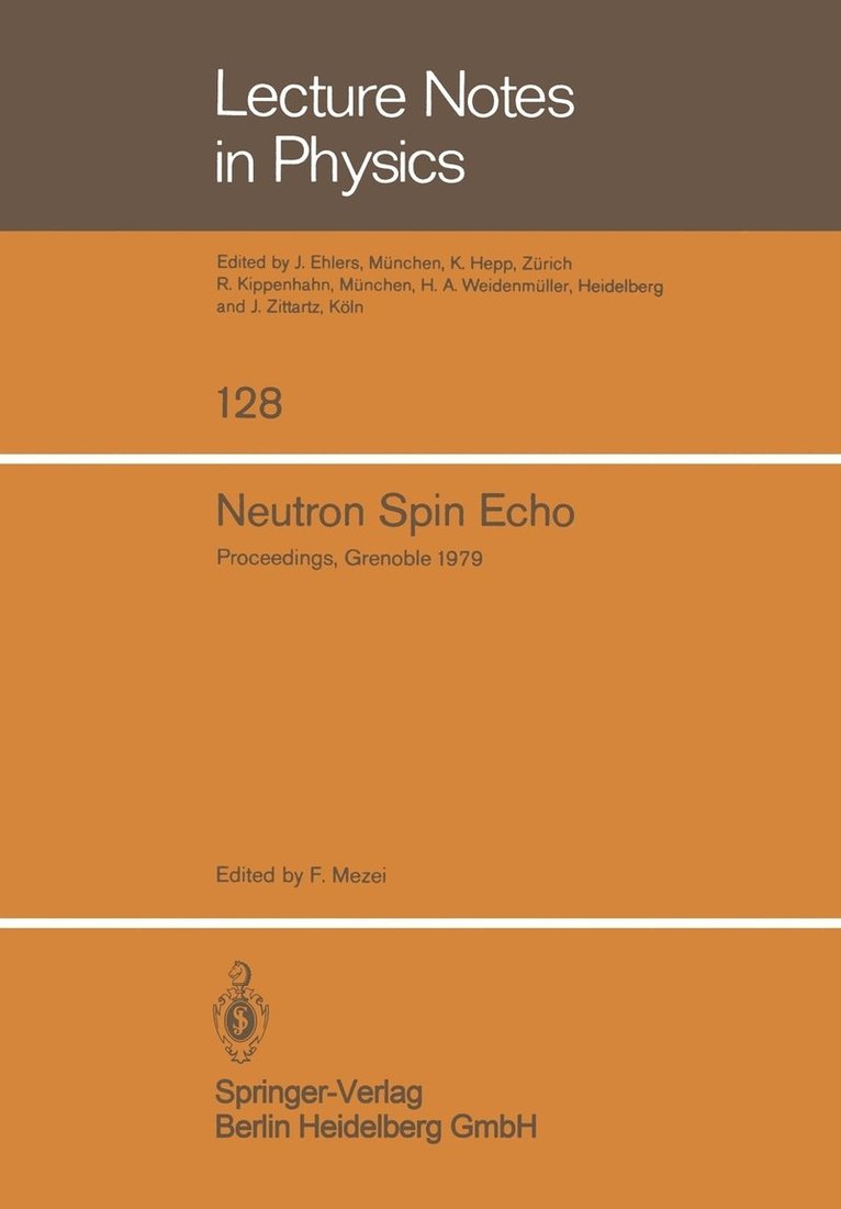 Neutron Spin Echo 1