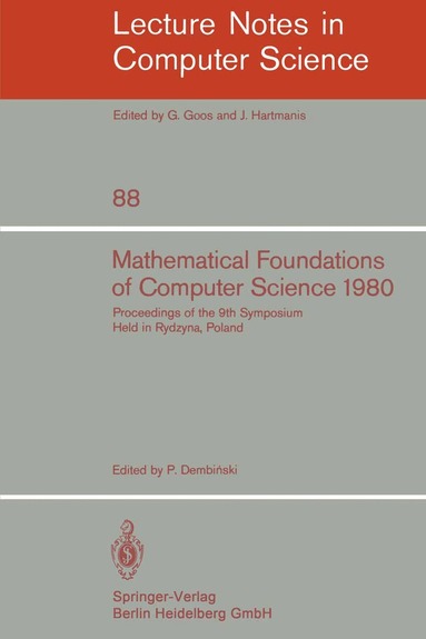 P. Dembinski - Mathematical Foundations of Computer Science 1980, Häftad