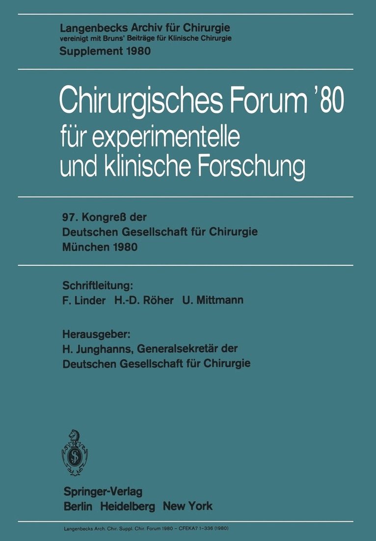 Chirurgisches Forum80 1