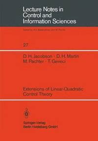 bokomslag Extensions of Linear-Quadratic Control Theory