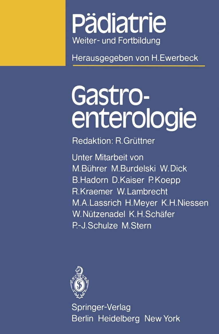 J. Springer, R. Grüttner - Gastroenterologie, Häftad