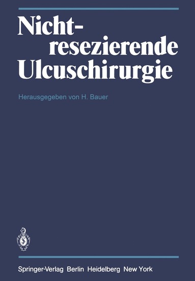 bokomslag Nichtresezierende Ulcuschirurgie