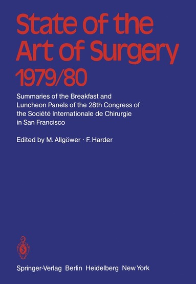 bokomslag State of the Art of Surgery 1979/80