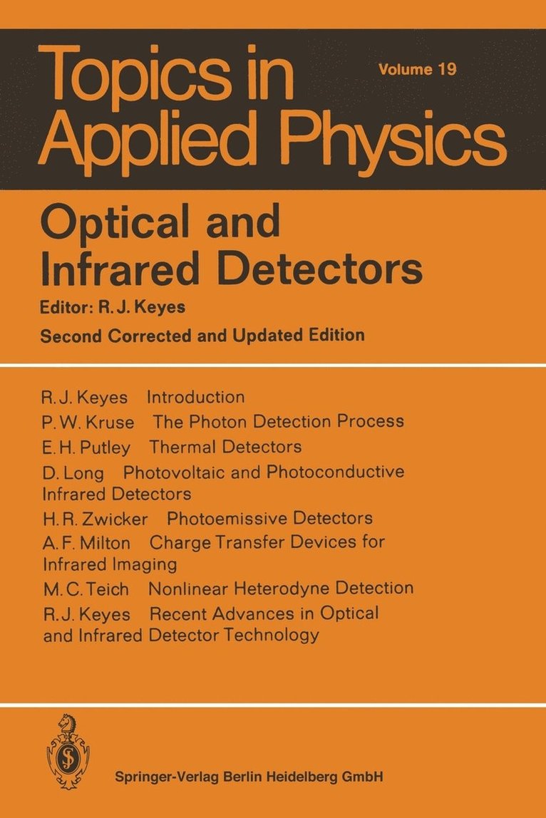 Optical and Infrared Detectors 1